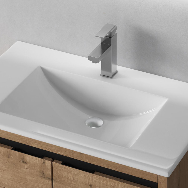 Bathroom Sink Stainless Steel Pop Up Drain Without Overflow(2 Pcs), Brushed Nickel