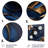 Hannegan Gilded Rose In Kings Blue III - Metal Wall Décor-832682808