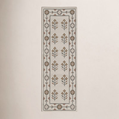 Heidi Flatweave Floral Wool Rug