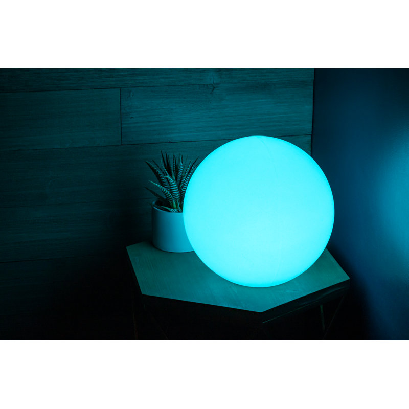 12'' White Sphere LED Color Changing Lamp with Remote