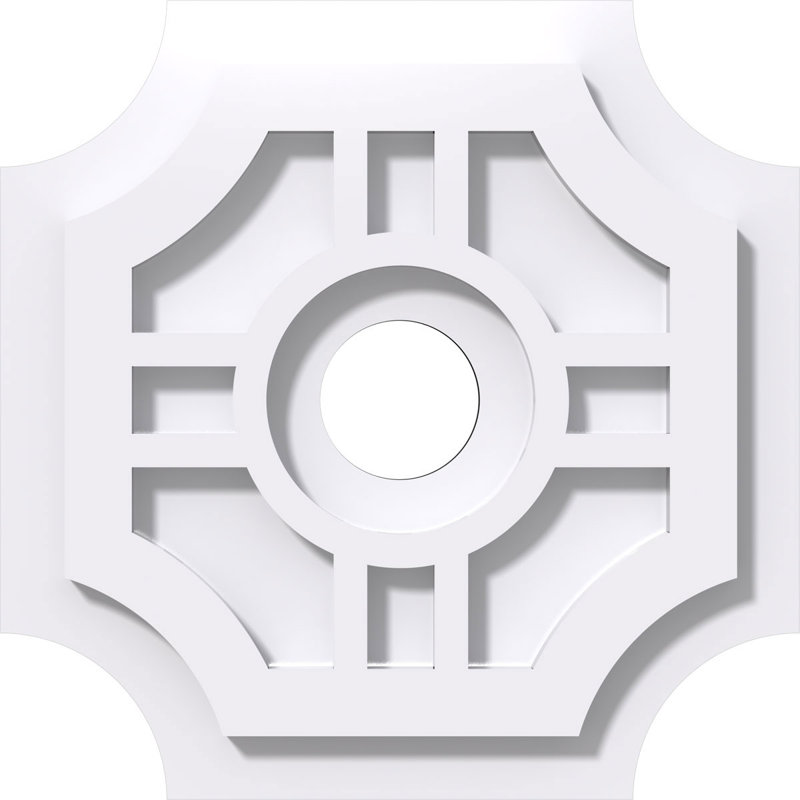 Médaillon de plafond contemporain en PVC de qualité architecturale 10 po x P 2 po x P 3 po x P 1 po