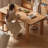 Solid wood dining table with comfort and quality-110429270