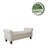 Claxton 50 Inch Contemporary Button Tufted Upholstered Storage Bench with Flip Top, Rolled Arms, Soft Close Hinges-734243378