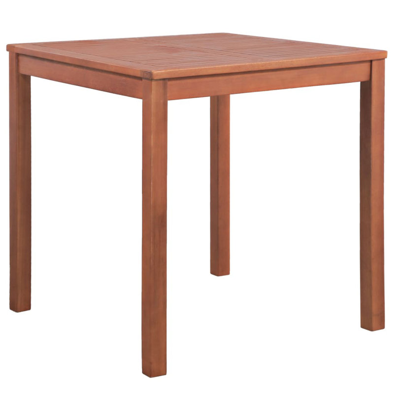 Paignt 4 - Person Acacia Wood Patio Dining Set with Square Table