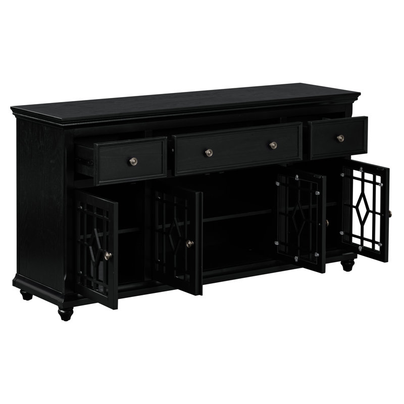 Commode 4 tiroirs Vincent, Black