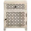 Armoire d'appoint Coastal Whitewash avec tiroir pour bois de manguier et finition