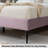Deeb Tufted Upholstered Flower Silhouette Headboard Platform Bed-326989-57386614