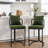 Cindina 26'' Chenille Counter Stools With Backrest & Metal Frame, Modern Upholstered Bar Chairs For Kitchen Island-115464521