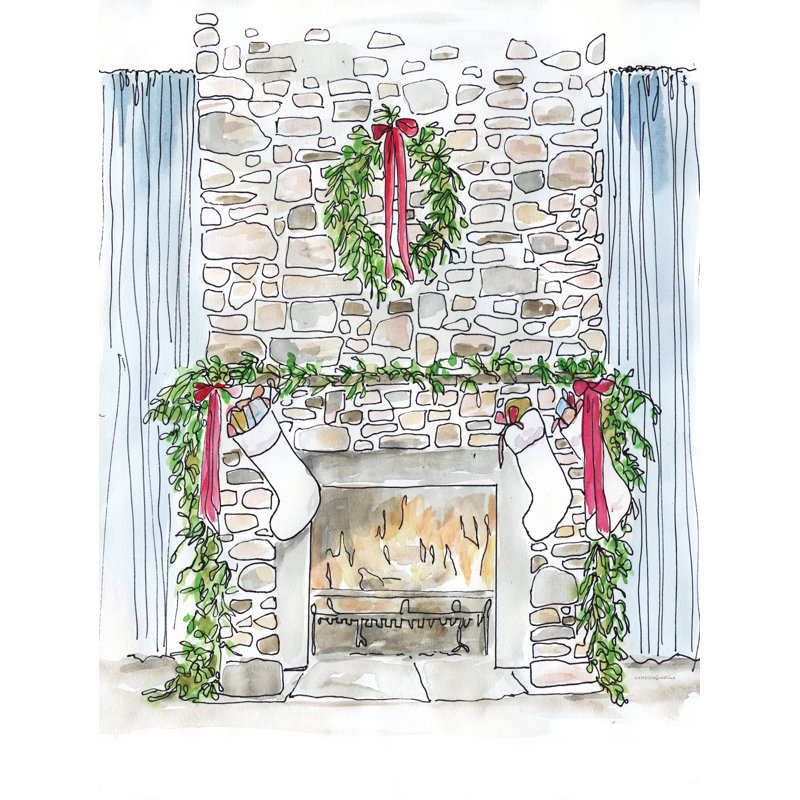 «The Stocking Were Hang…» par Kamdon Kreations, H 48 po x l 36 po