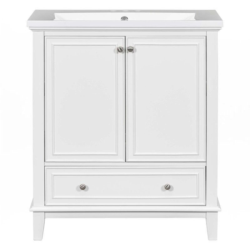 Meuble-lavabo 30 po avec lavabo, Blanc