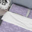 Mauve damassé - ensemble de housse de couette abstrait - microfibre de polyester-1548045810