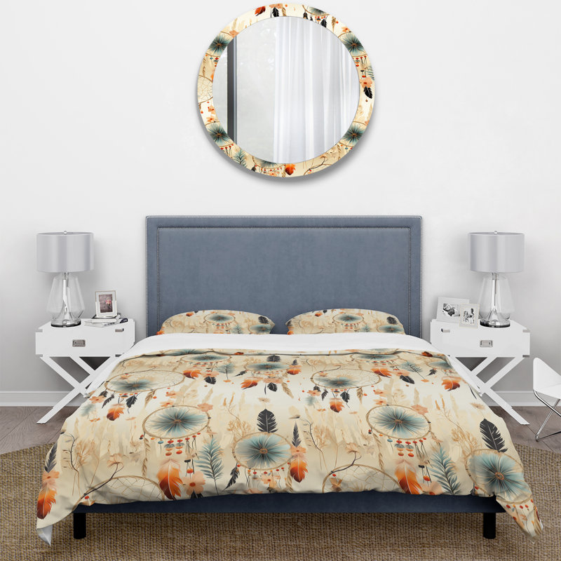 Ensemble de housse de couette Desert Dreamcatchers, Housse de couette pour grand lit et 2 taies décor