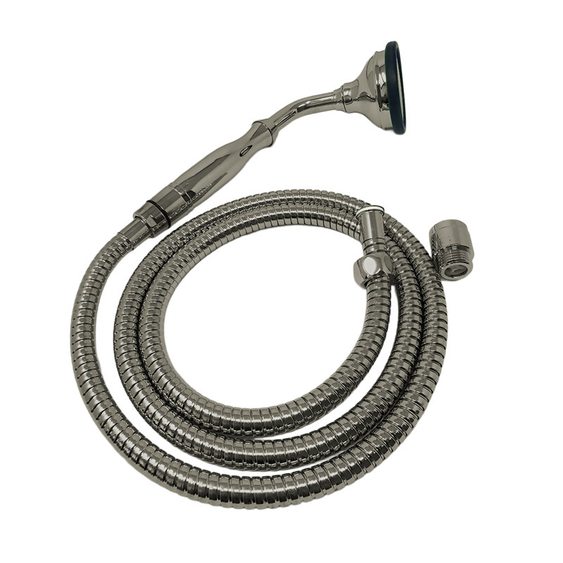 Strom Living All-Metal Handheld Shower with Hose and Vacuum Breaker, Matte Nickel