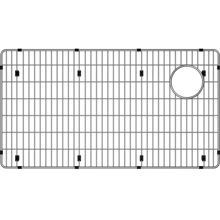 Elkay 15.5-in x 28.5-in Right Drain Stainless Steel Sink Grid in the Sink  Grids & Mats department at