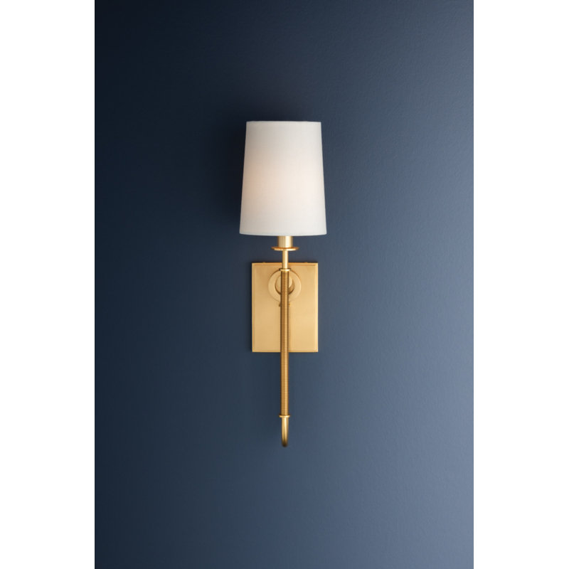 Glenmont Wall Sconce in Aged Brass, Gold