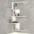 Cardona Stylish Wall Shelf, White, 20.3 x 42.9 x 11.6 inches | 100% Melamine Coated Particle Board, Thickness: 0.7 inches | Wall-Mounted Design with Multiple Shelves | Perfect for Modern Home Décor & Organization-2039645279-2128191941