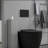 Toilet Paper Cabinet, Small Bathroom Corner Floor Cabinet with Doors and Shelves, Thin Storage Bathroom Organizer-1231254186