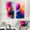 «Gold Ethereal Dream I - Line Art», ensemble de 2 reproductions de décorations murales en métal