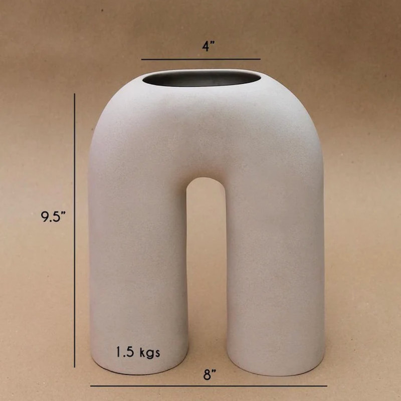Zo Vase, White
