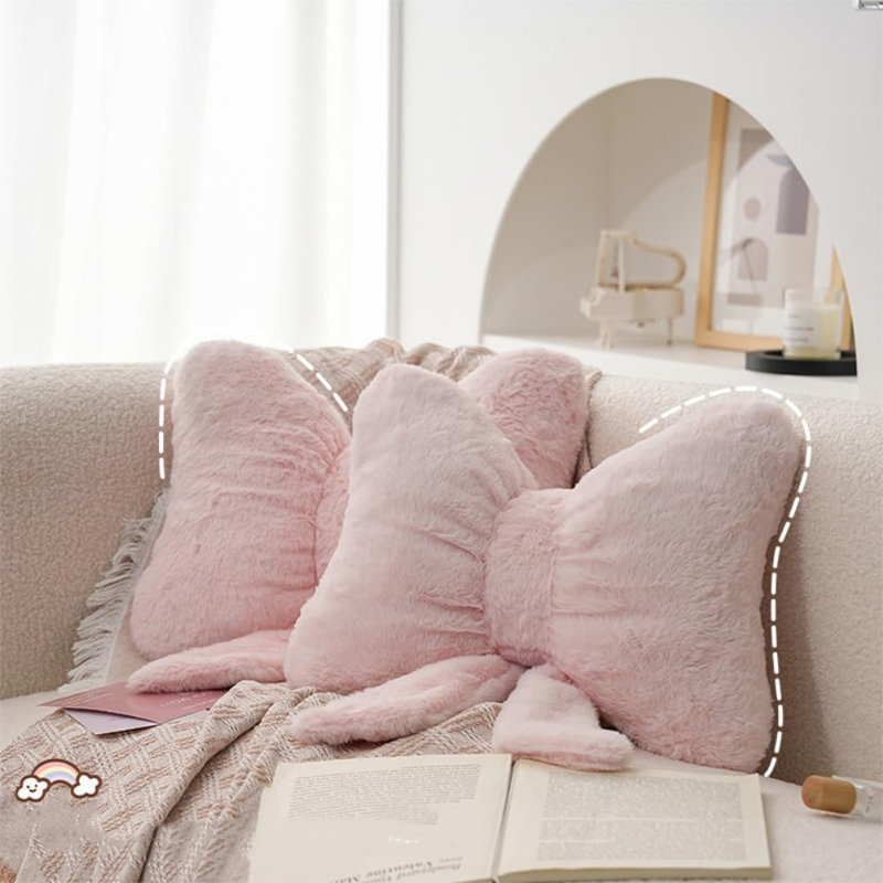 Coussin décoratif rose 2Pack