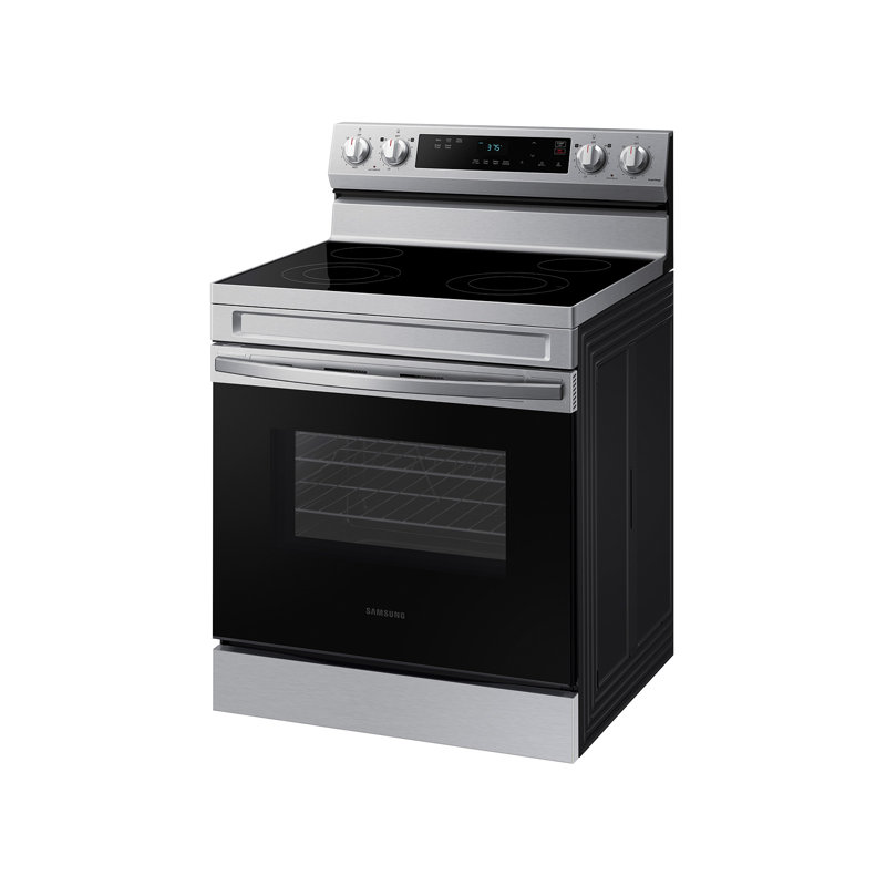 Samsung 6.3 cu. ft. Smart Freestanding Electric Range with Steam Clean, Stainless Steel