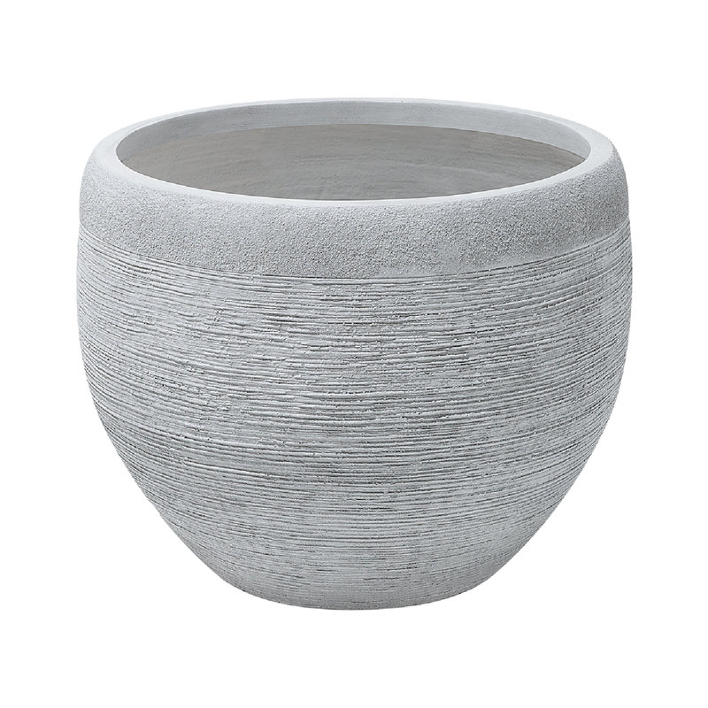 Atziry Pot Planter, White , 39cm H x 50cm W x 50cm D