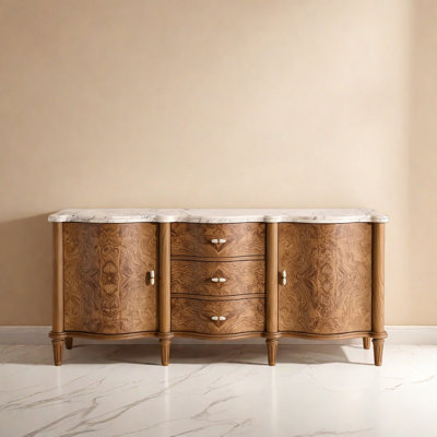Retro Multifunctional Console Table