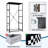 4 Drawer Dresser for Bedroom, Narrow Chest of Drawers, Wooden Top and Study Iron Frame 18"x37.5"-(WxH)