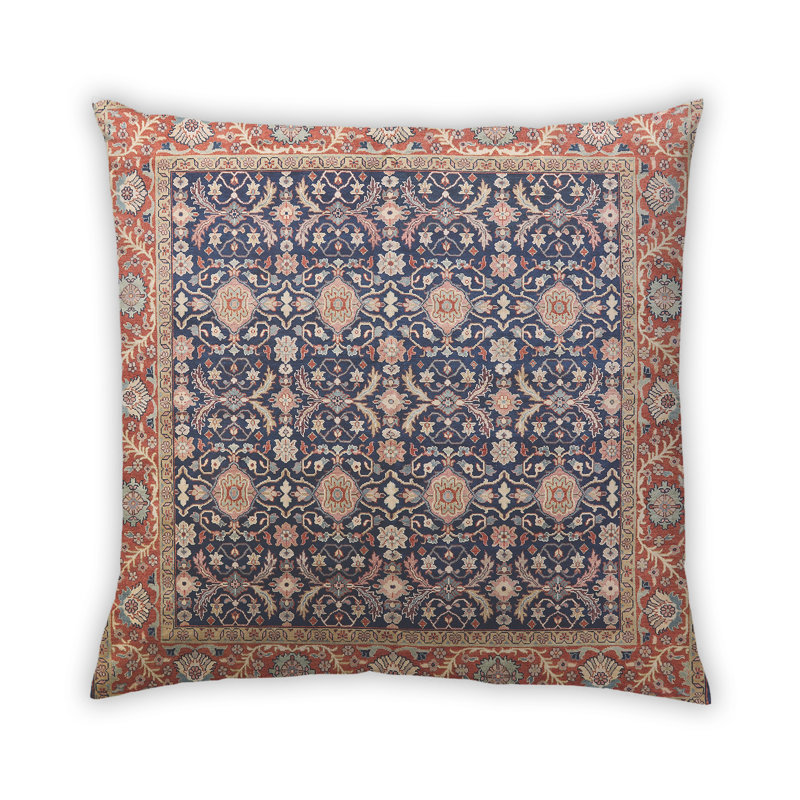 Damask Outdoor Throw Pillow