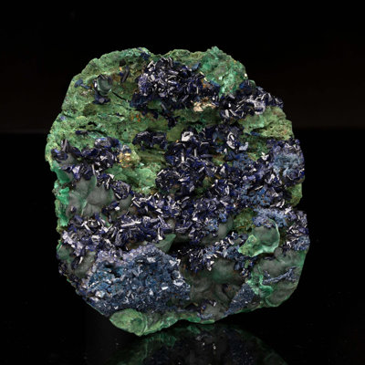 Azurite avec malachite du Laos