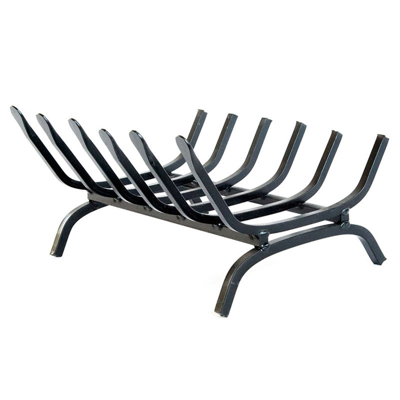 Colton Iron Fireplace Grate, 23cm H x 40cm W x 34cm D
