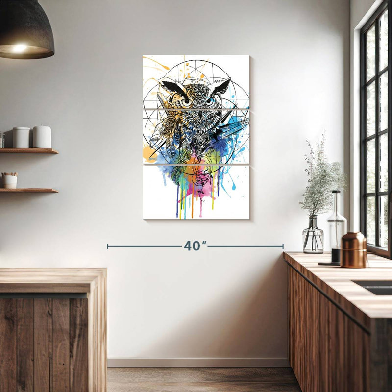 Brampt Boho Owl, 38" H x 24" W