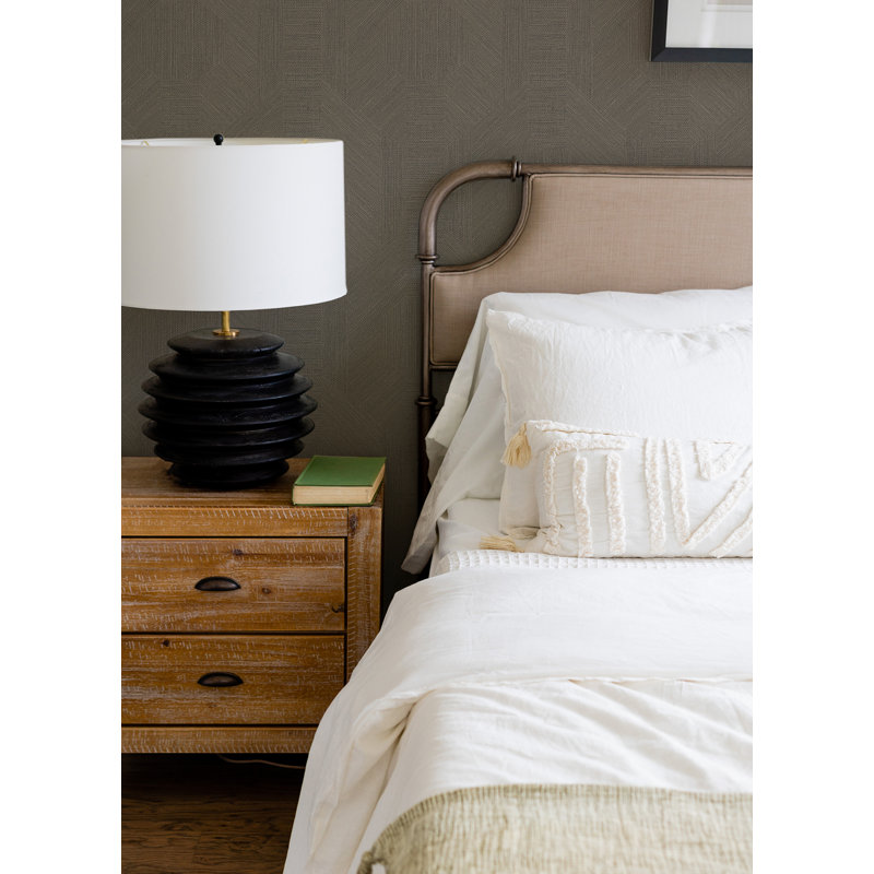 Metallic Wallpaper Roll, Pewter