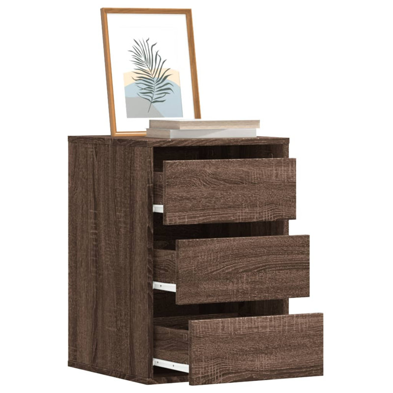 Asmarina Rectangle Accent Chest, Brown Oak, 58cm H x 40cm W x 41cm D