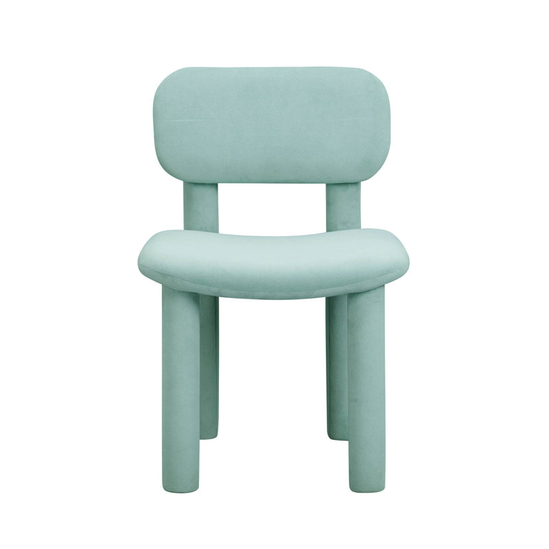Chaise en velours Linda Performance, Bleu clair