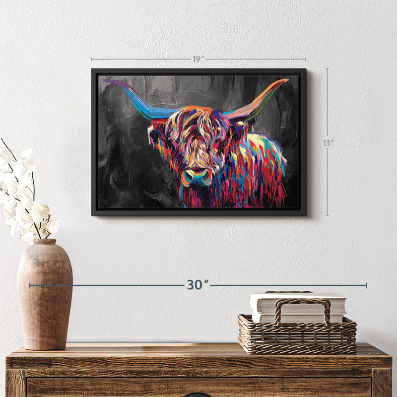 Animal "Vache multicolore", H 13 po x l 19 po