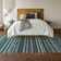 Premium Machine Washable Cerrito AMF598 Teal Rug