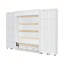 Grand lit escamotable mural avec portes de rangement-650650350