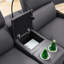 Ensemble de canapé inclinable électrique en L avec cabinet de levage motorisé et système de son Bluetooth