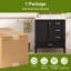 Meuble-lavabo autoportant 30 po avec lavabo en céramique, tiroirs et porte à fermeture en douceur, trop-plein intégré-121357724