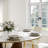 Modern Dining Room Sets, Pre-Assembly Round Dining Table Sets, Sintered Stone Tabletop Kitchen Dining Table Set With Upholstered PU Leather Chairs-119727081-119727082-119727083