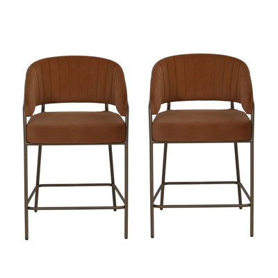 Tabouret de comptoir rembourré Sheriden