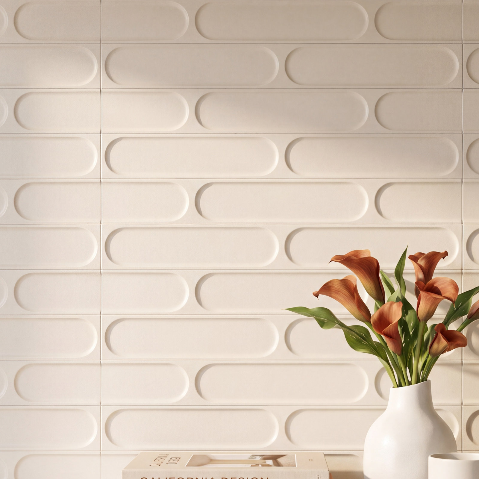 Biscotti 12" x 24" Wall Tile, Avorio Beige Ivory
