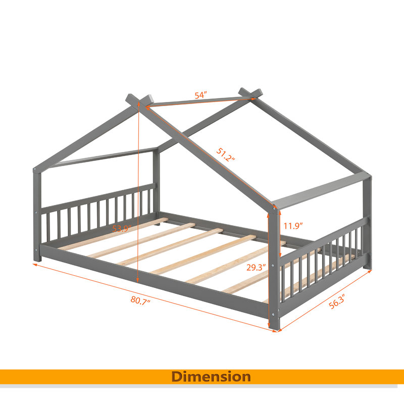 Lit en bois House House, Lit double