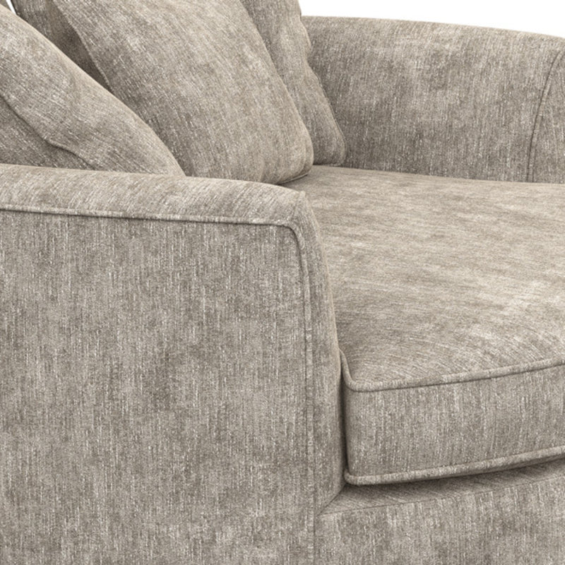 Ashonte Upholstered Barrel Chair, Hill Elephant