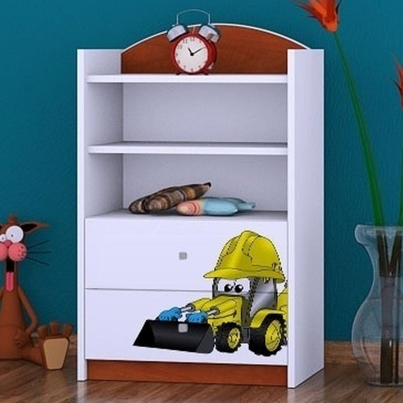 Jocelyn 96cm H Kids Cube, Brown, 92cm H x 60cm W x 34cm D