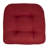 Marina Decoration Premium Thick Comfy Patio Seat Pads Fiber Fill Tufted Tie-Less Pillows 19 x 19 x 5 Inch Textured Solid Cover Indoor Outdoor Chair Cushions, 6 Count Pack Red Color-69525251-111302114