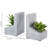 Concrete / Cement Non-Skid Bookends