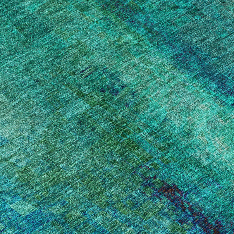 Machine Washable Indoor/Outdoor Kaczor ACN2241 Abstract Rug, Rectangle 10' x 14'