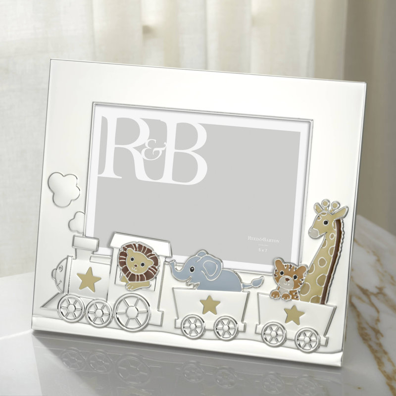 Animal Train Silverplate 5x7 Frame